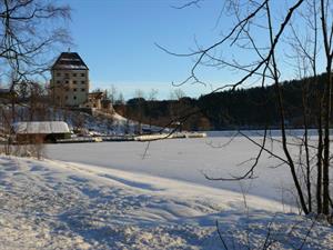 Winterbild Schloss Fuschl
